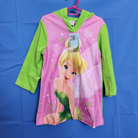 Disney Pajamas Tinkerbell Hooded Nightgown Poshmark